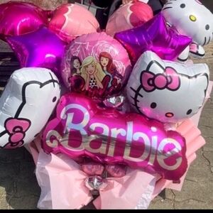 Large Hello Kitty x2 Pink Party Balloons- Selected Style Only